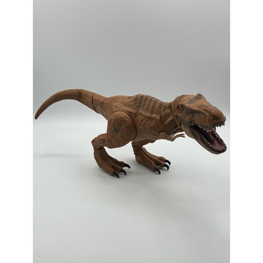 Jurassic World Stomp and Strike Tyrannosaurus Rex T-Rex Action Figure 20" Works